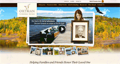 Desktop Screenshot of ortmanfuneralhome.com