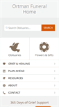 Mobile Screenshot of ortmanfuneralhome.com